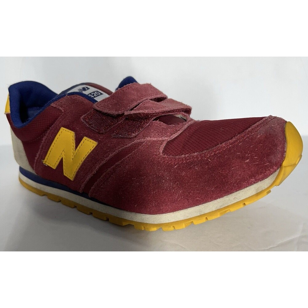 New Balance 420 Boys Maroon And Yellow Color Size 6.5